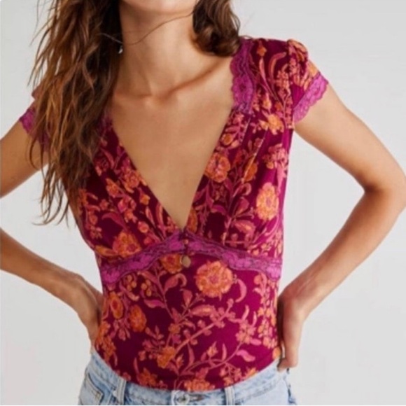 Free People Emery Top Size Large - Picture 1 of 11